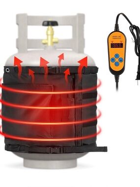 1 Pack Propane Tank Heater Blanket Gas LP Cylinder Tank Heater with Thermostat